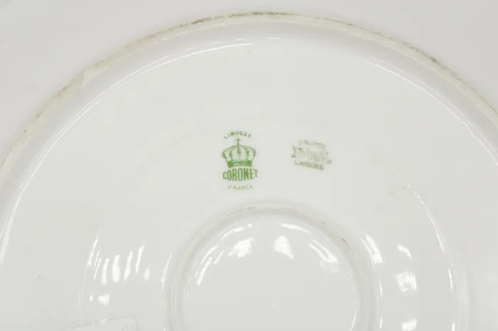 Rings Jubilee Thrift Limoges Coronet France China Round Platter 12 Diameter