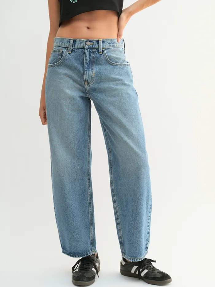 Rings Just Black Denim Barrel Jean Just Panmaco