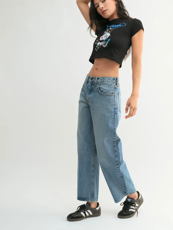 Rings Just Black Denim Barrel Jean Just Panmaco