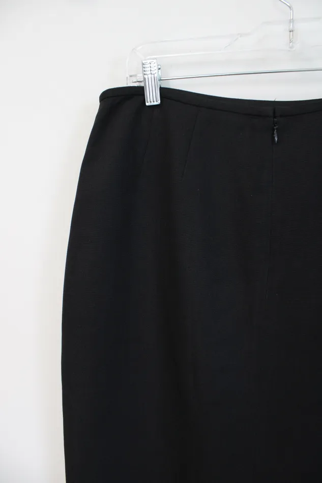 Rings Kasper Black Pencil Skirt 10 Kasper