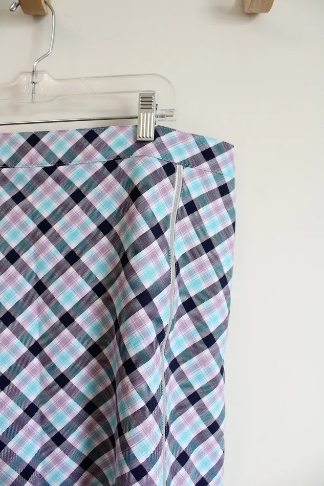 Rings Lady Hagen Lady Hagen Purple Blue White Plaid Skort 12