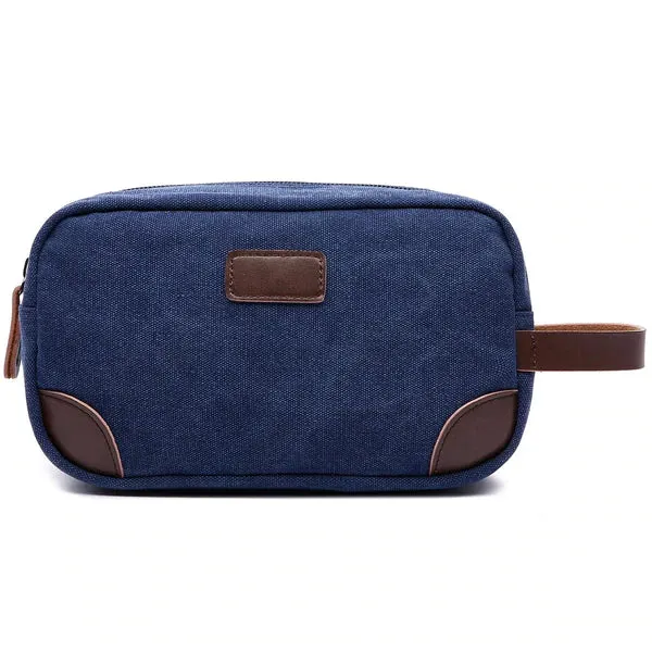 Rings Mad Man Mens Canvas Toiletry Dopp Kit Navy BRAYDENMADMEN