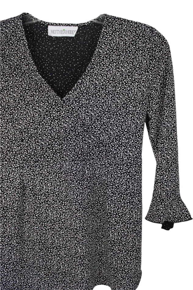 Rings Motherhood Motherhood Maternity Black Blouse S