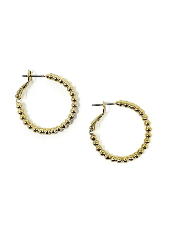 Rings Must Have Must Get Dotty Beaded Round Hoops