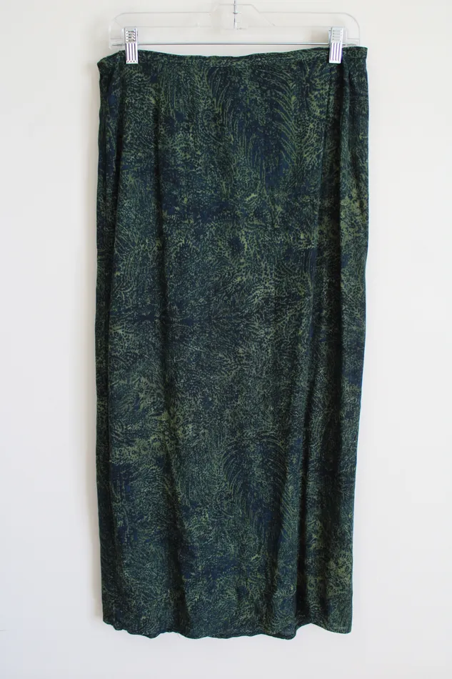 Rings Norton McNaughton Norton McNaughton Green Blue Rayon Skirt M