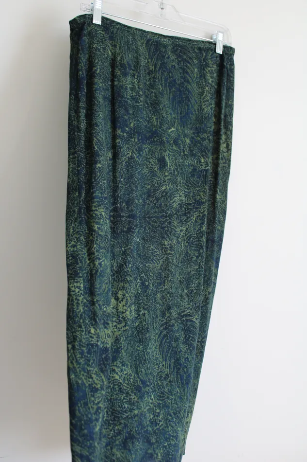 Rings Norton McNaughton Norton McNaughton Green Blue Rayon Skirt M