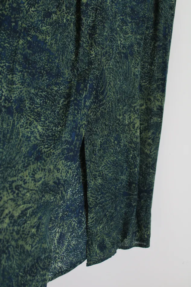 Rings Norton McNaughton Norton McNaughton Green Blue Rayon Skirt M