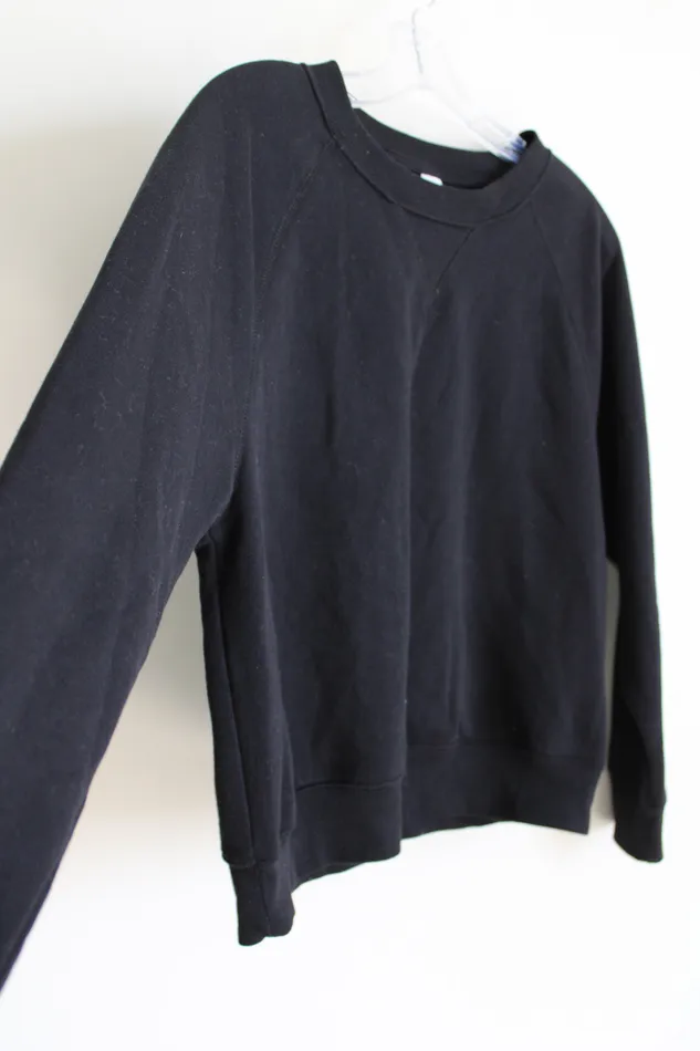 Rings Old Navy Soft Black Fleece Lined Sweatshirt S Old Navy