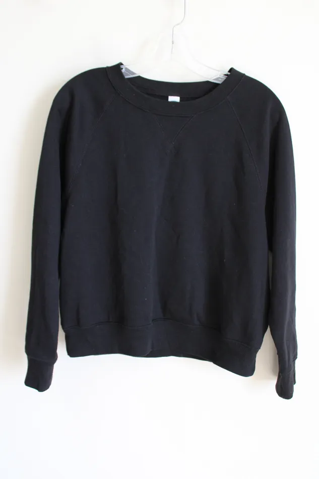 Rings Old Navy Soft Black Fleece Lined Sweatshirt S Old Navy