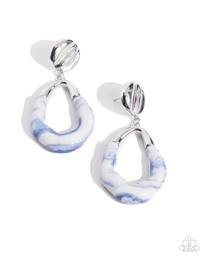 Rings Paparazzi Accessories HighSheen Swirls Blue