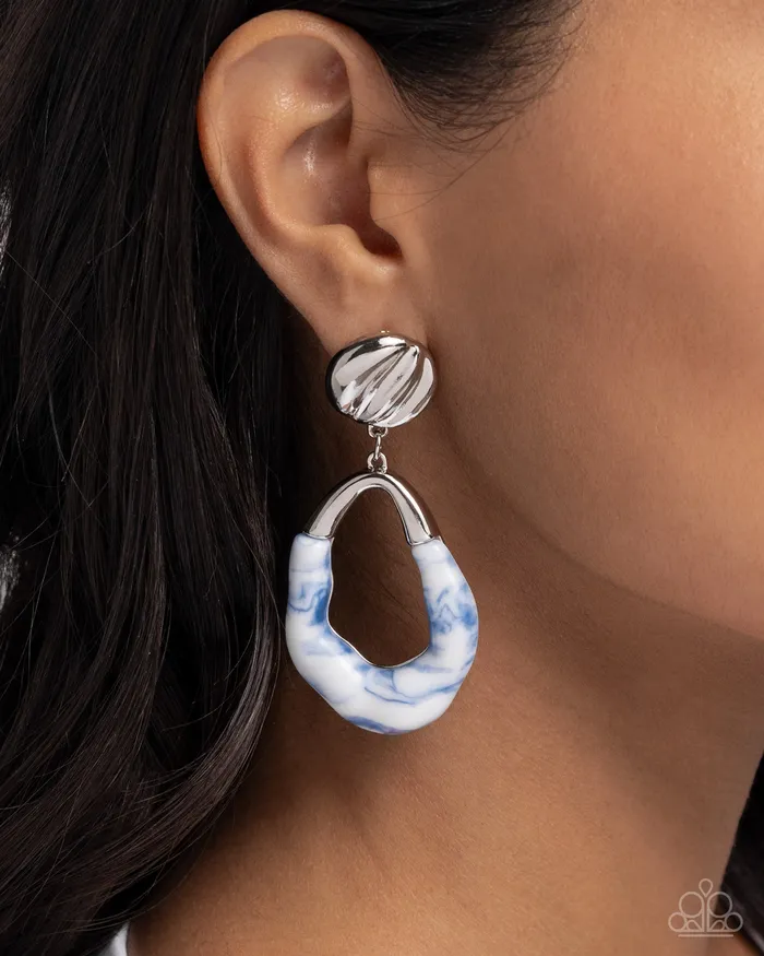 Rings Paparazzi Accessories HighSheen Swirls Blue