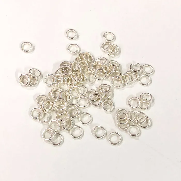 Rings Peppy Beads 6mm Silver Plated Jump Rings 6mm Silver Jump Rings