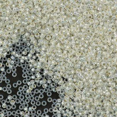 Rings Peppy Beads Miyuki Seed Beads 1500551 Gilt Lined White Opal 10 Gr