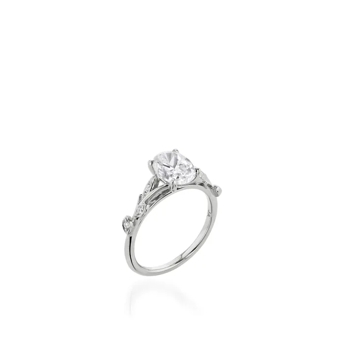 Rings Polly White Gold Engagement Ring John Atencio