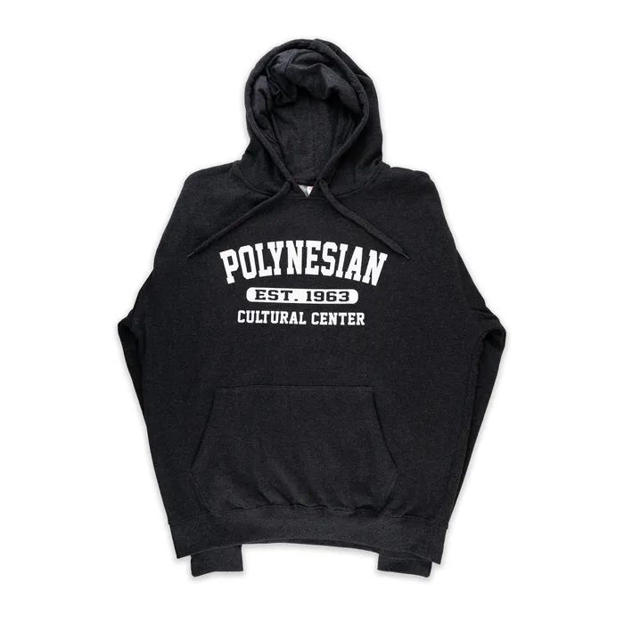 Rings Polynesian Cultural Center Est 1963 Hoodie Charcoal Black GOGOSPORTS Rings Polynesian Cultural Center Est 1963 Hoodie Charcoal Black GOGOSPORTS