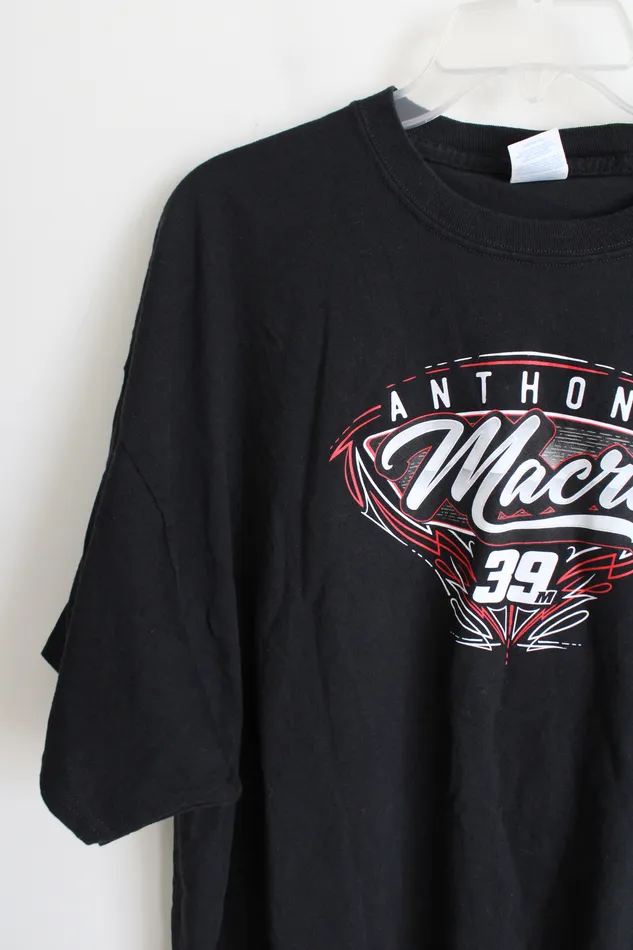 Rings Port And Company Anthony Marci Racing Black Tee 3XL