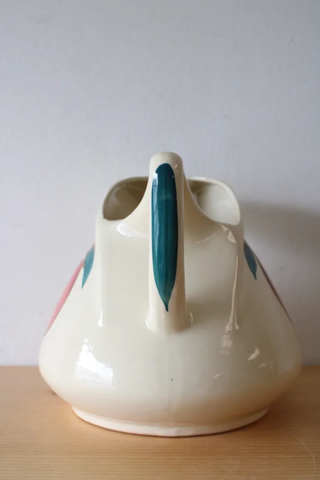 Rings Purinton Pottery Hand Painted Fruit Design Ceramic Pitcher Purinton Pottery