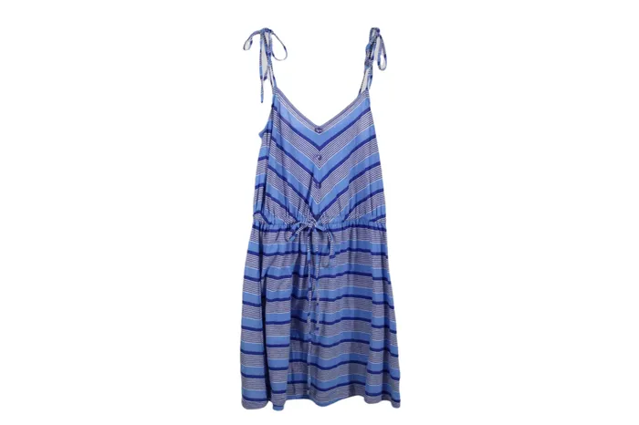Rings Rubbish Rubbish Blue Striped Dress M