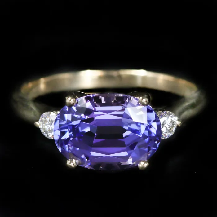 Rings Stuller 14K Yellow Gold 319 Carat Tanzanite and Diamond Ring