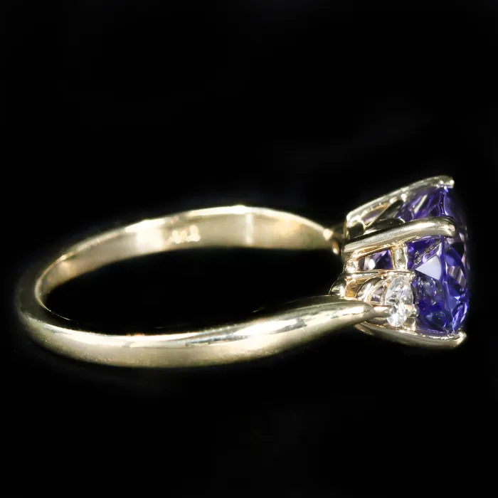 Rings Stuller 14K Yellow Gold 319 Carat Tanzanite and Diamond Ring