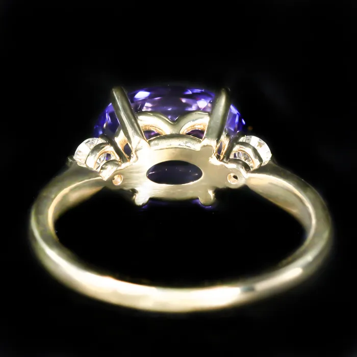 Rings Stuller 14K Yellow Gold 319 Carat Tanzanite and Diamond Ring