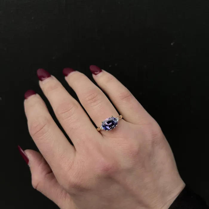 Rings Stuller 14K Yellow Gold 319 Carat Tanzanite and Diamond Ring