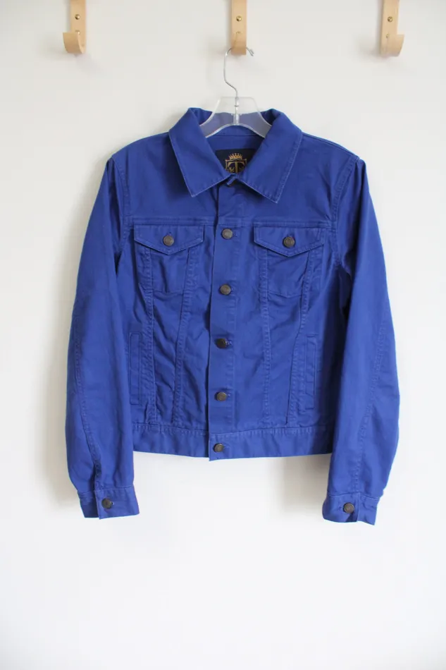 Rings Talbots Royal Blue Denim Jacket S Talbots