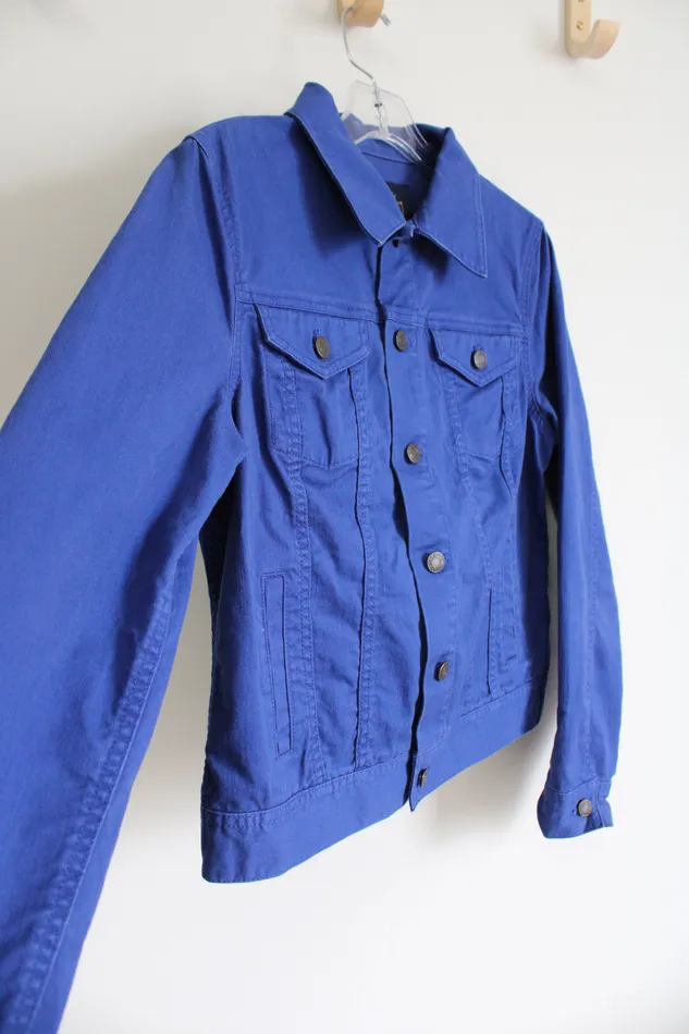 Rings Talbots Royal Blue Denim Jacket S Talbots