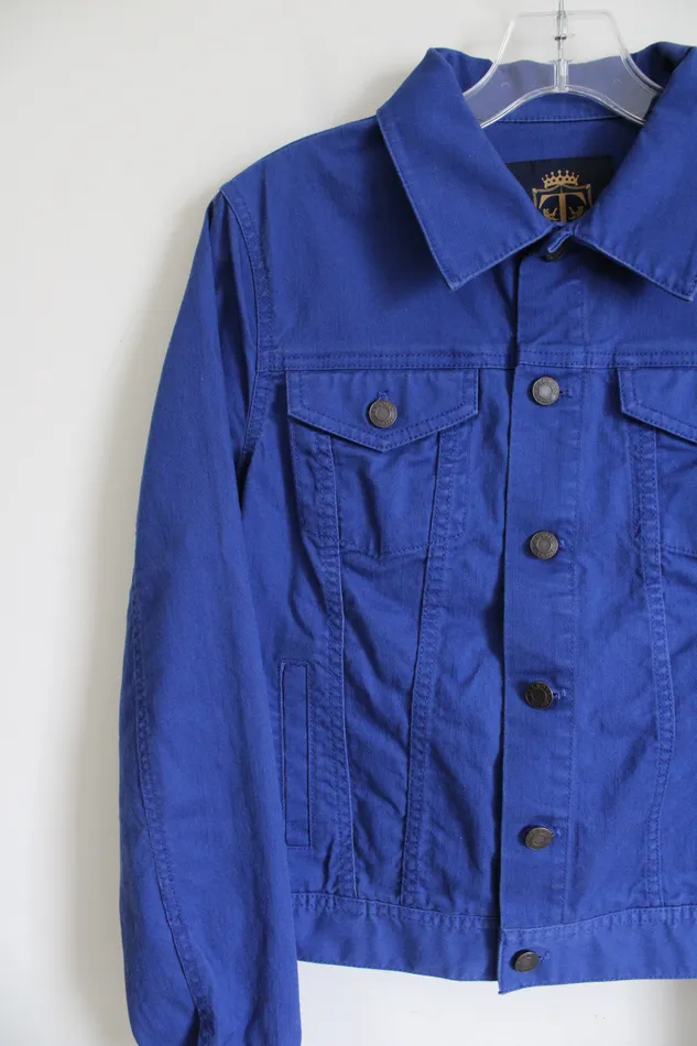 Rings Talbots Royal Blue Denim Jacket S Talbots