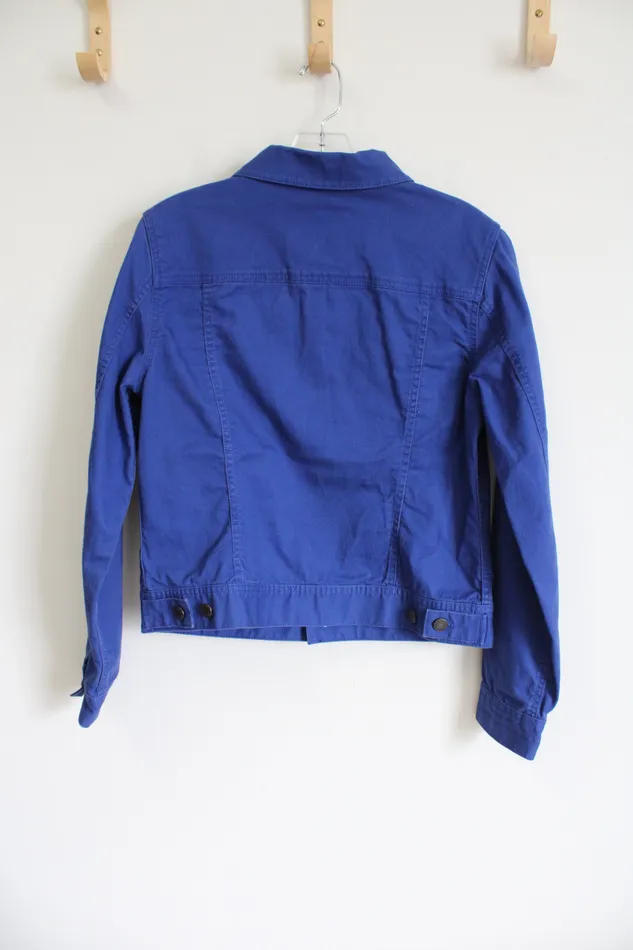 Rings Talbots Royal Blue Denim Jacket S Talbots