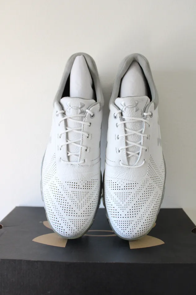 Rings Under Armour NEW Under Armour Team Tempo Tour White Silver Golf Cleat Size 9