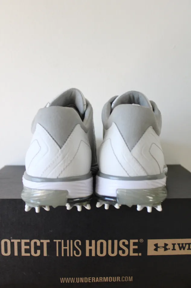 Rings Under Armour NEW Under Armour Team Tempo Tour White Silver Golf Cleat Size 9