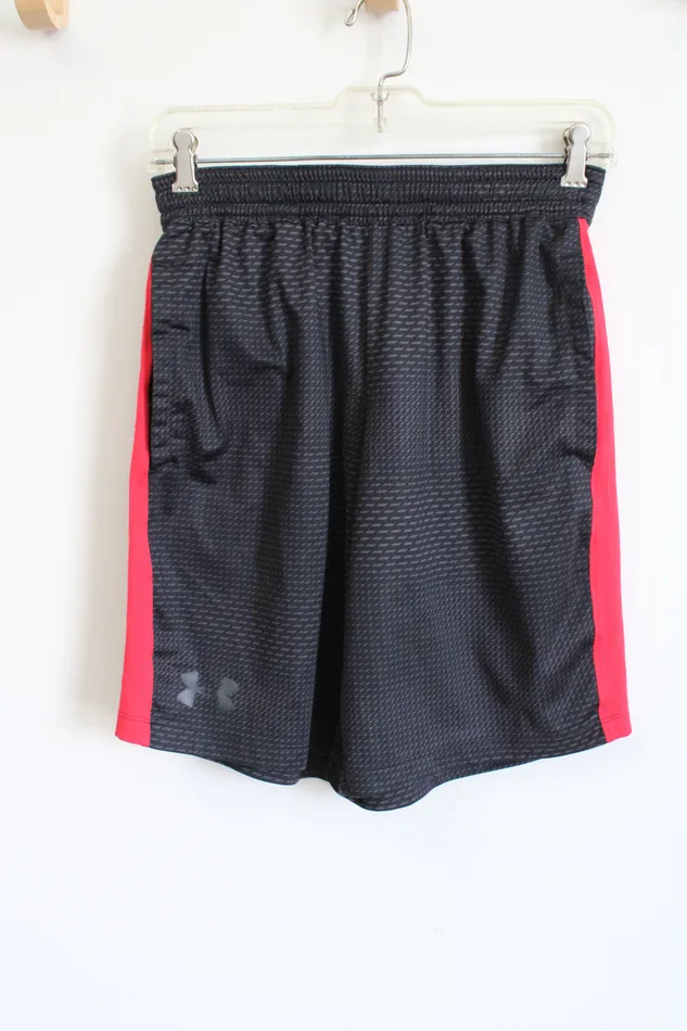 Rings Under Armour Under Armour Black Red Athletic Shorts S