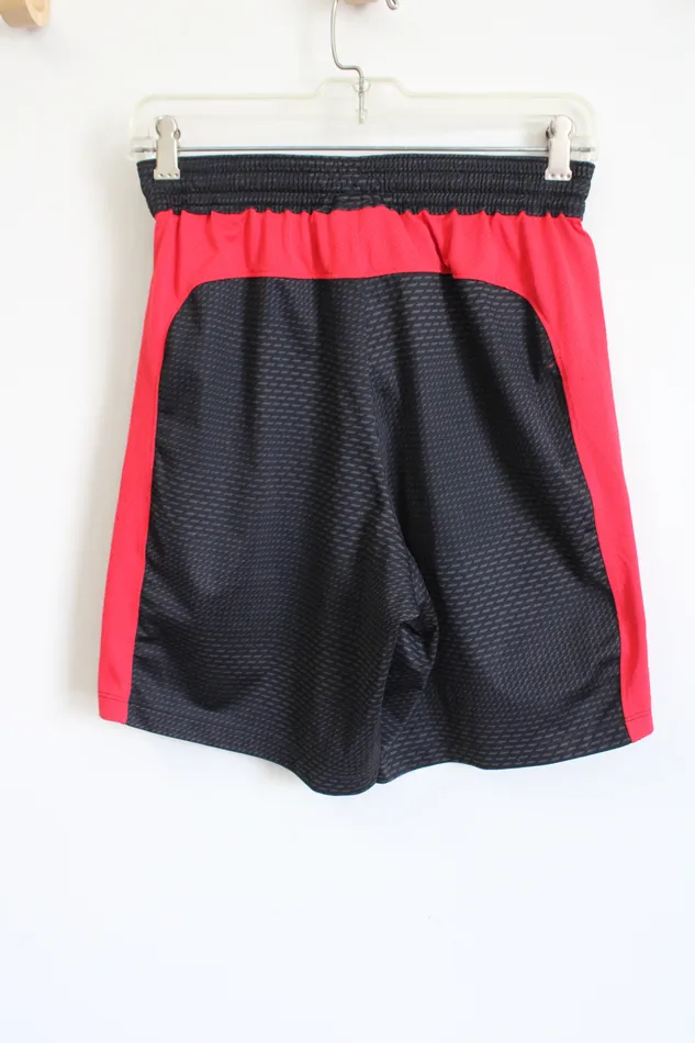 Rings Under Armour Under Armour Black Red Athletic Shorts S