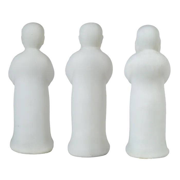 Set of 3 Monk Statues AB Home Earrings