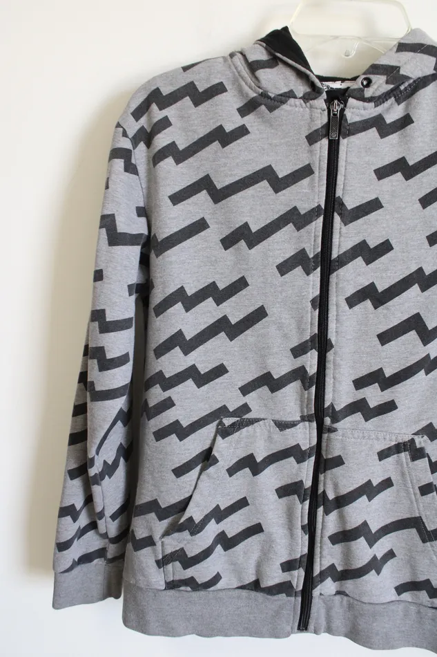Shaun White Rings Shaun White Gray Black Patterned Jacket Youth L 14