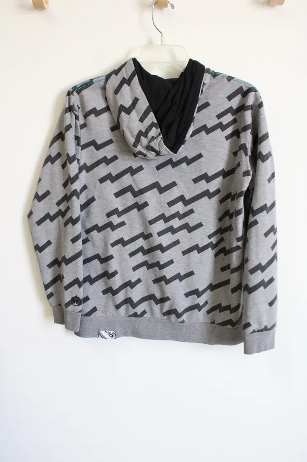 Shaun White Rings Shaun White Gray Black Patterned Jacket Youth L 14