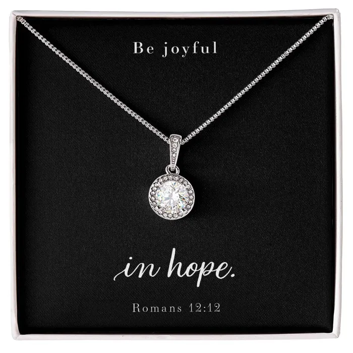 ShineOn Fulfillment Necklaces Cushion Cut Cubic Zirconia Crystal Necklace Romans 1212