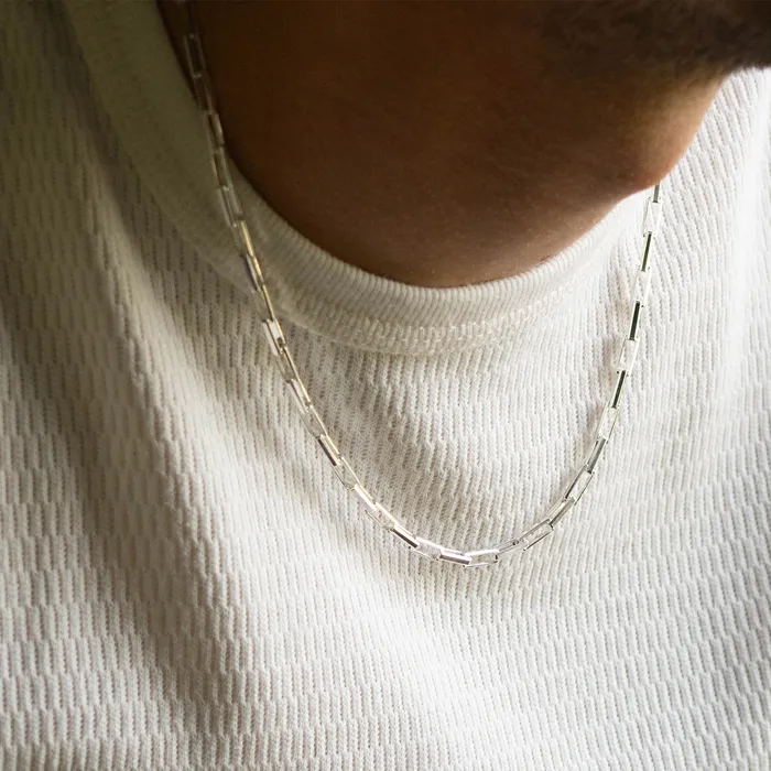 Silver Long Link Necklace Consider the Wldflwrs Necklaces Silver Long Link Necklace Consider the Wldflwrs Necklaces