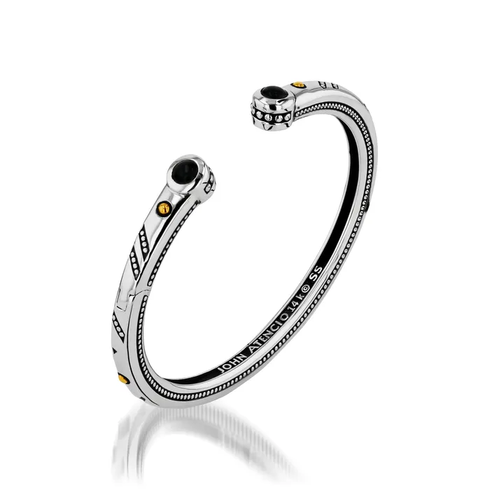 Solar Cuff Bracelet with Black Onyx John Atencio Bracelets