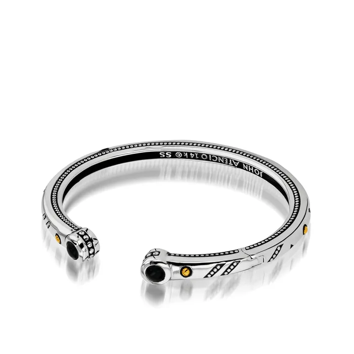 Solar Cuff Bracelet with Black Onyx John Atencio Bracelets Solar Cuff Bracelet with Black Onyx John Atencio Bracelets