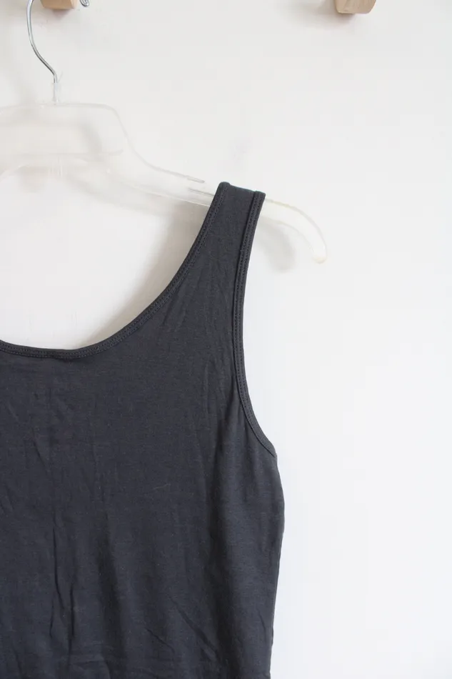 Sonoma NEW Sonoma Gray Everyday Tunic Tank M Earrings
