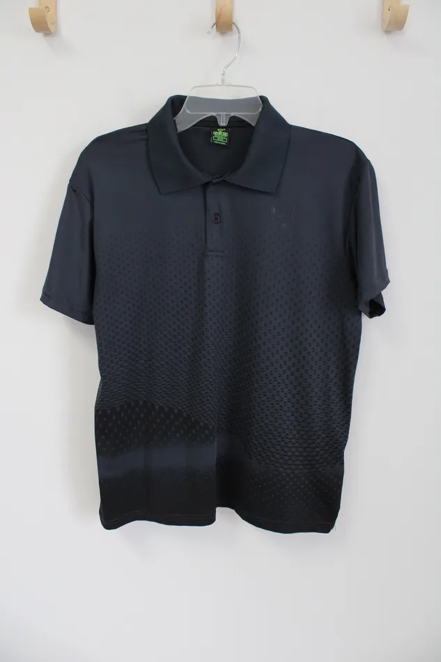 SportDri Gray Regular Fit Polo Shirt Youth 1820 SportDri Earrings