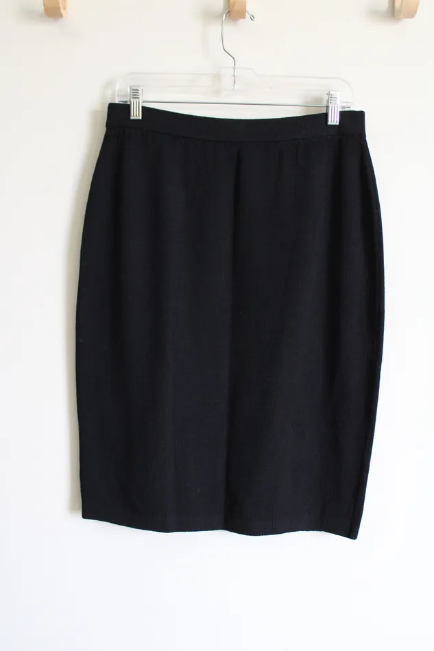 St John Basics Black Knit Skirt 10 St John Rings