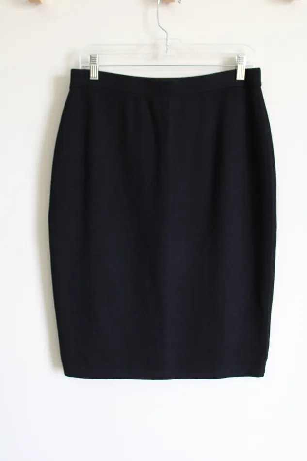St John Basics Black Knit Skirt 10 St John Rings