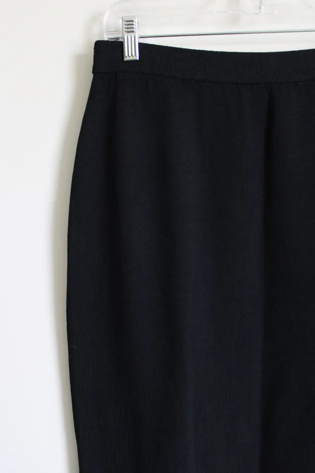 St John Basics Black Knit Skirt 10 St John Rings