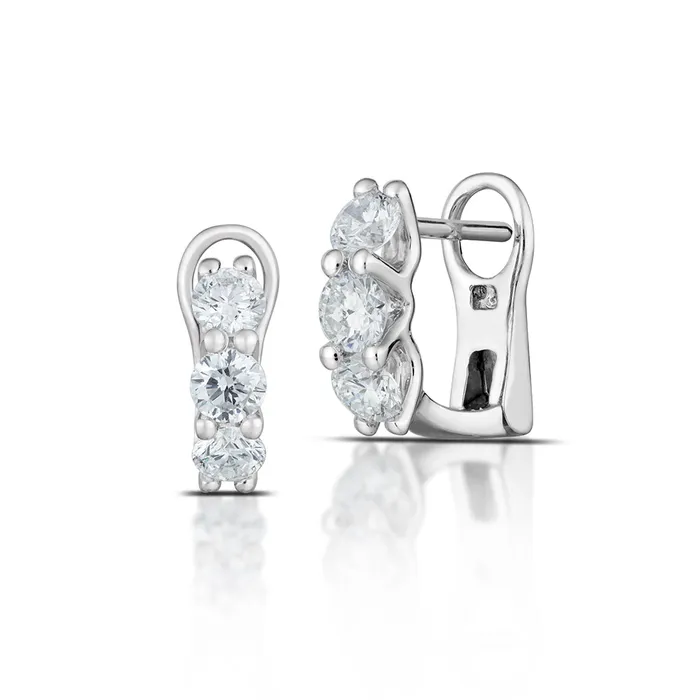 Stephen Silver Fine Jewelry Earrings 088 Carat White Gold Diamond Huggie Earrings Stephen Silver Fine Jewelry Earrings 088 Carat White Gold Diamond Huggie Earrings