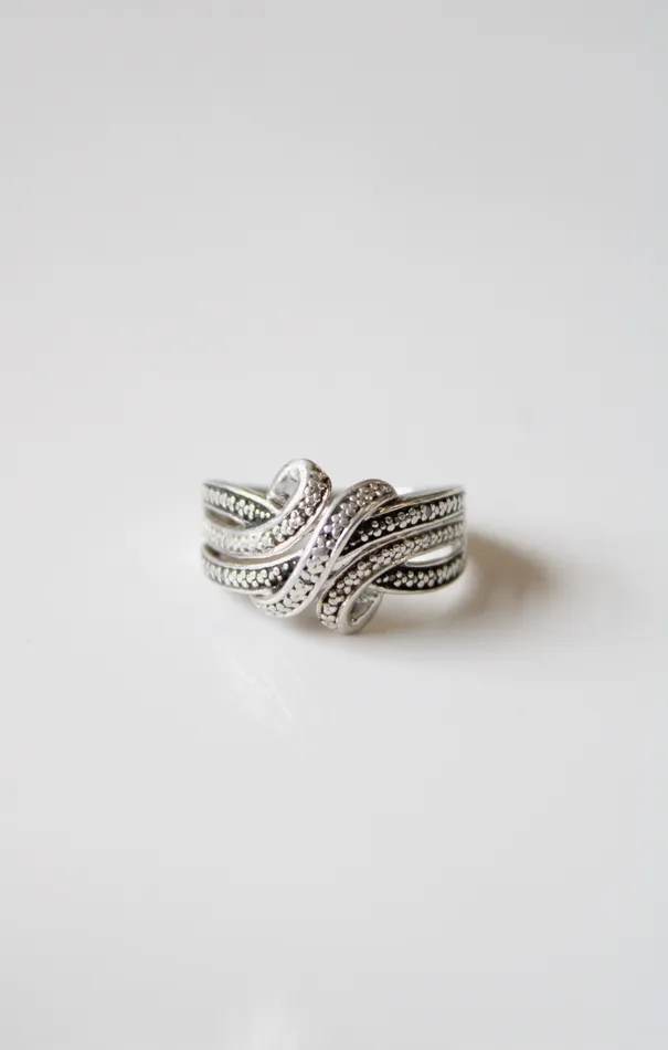 Sterling Silver Knot Ring Size 65 Jubilee Thrift Rings
