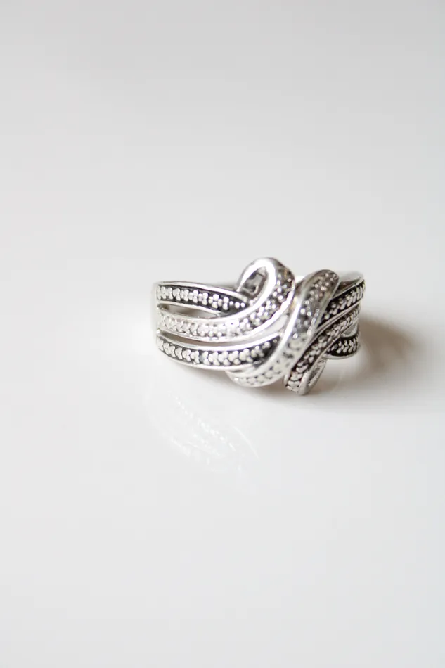 Sterling Silver Knot Ring Size 65 Jubilee Thrift Rings