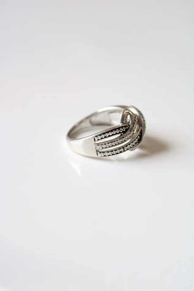 Sterling Silver Knot Ring Size 65 Jubilee Thrift Rings